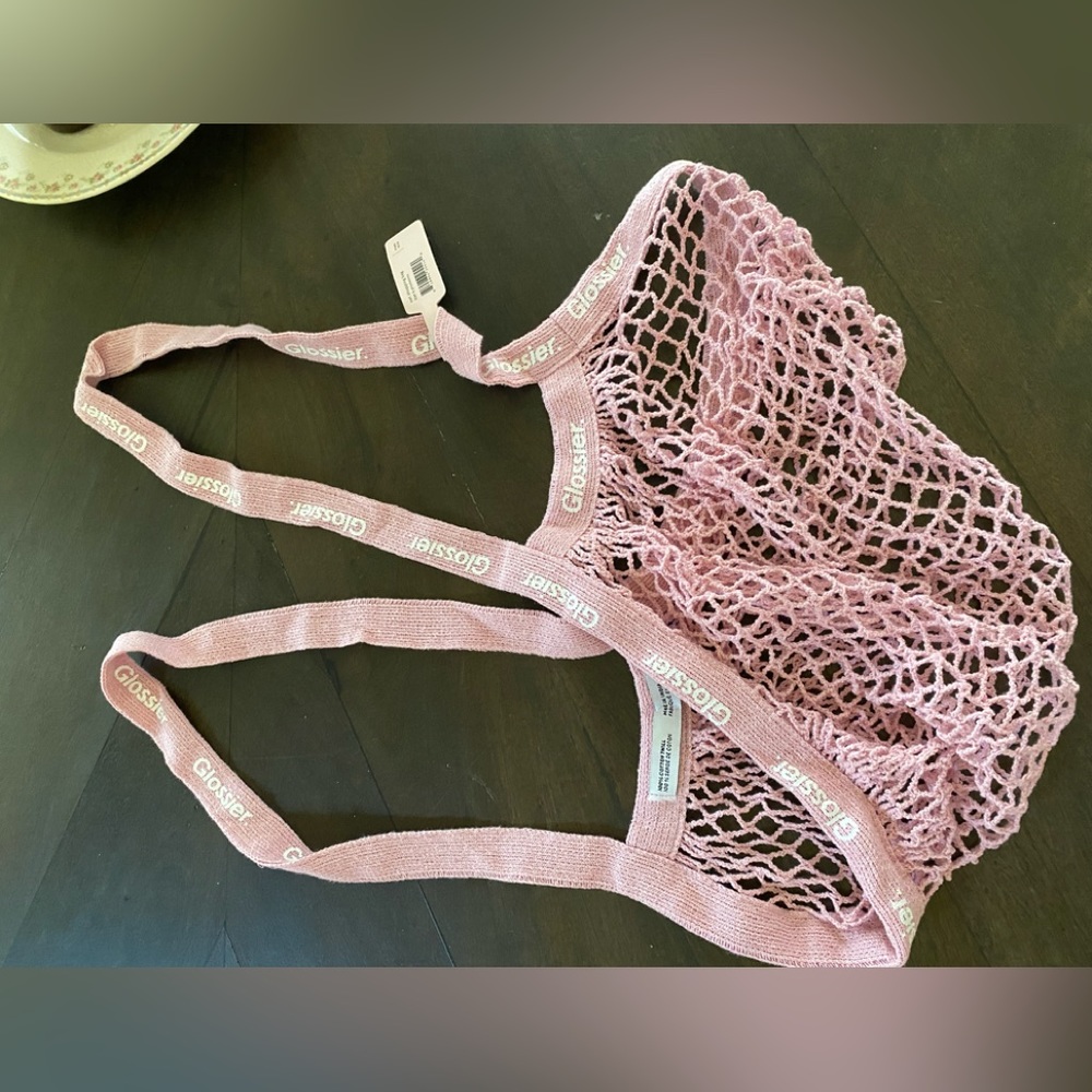 Glossier Mesh Shopping Bag